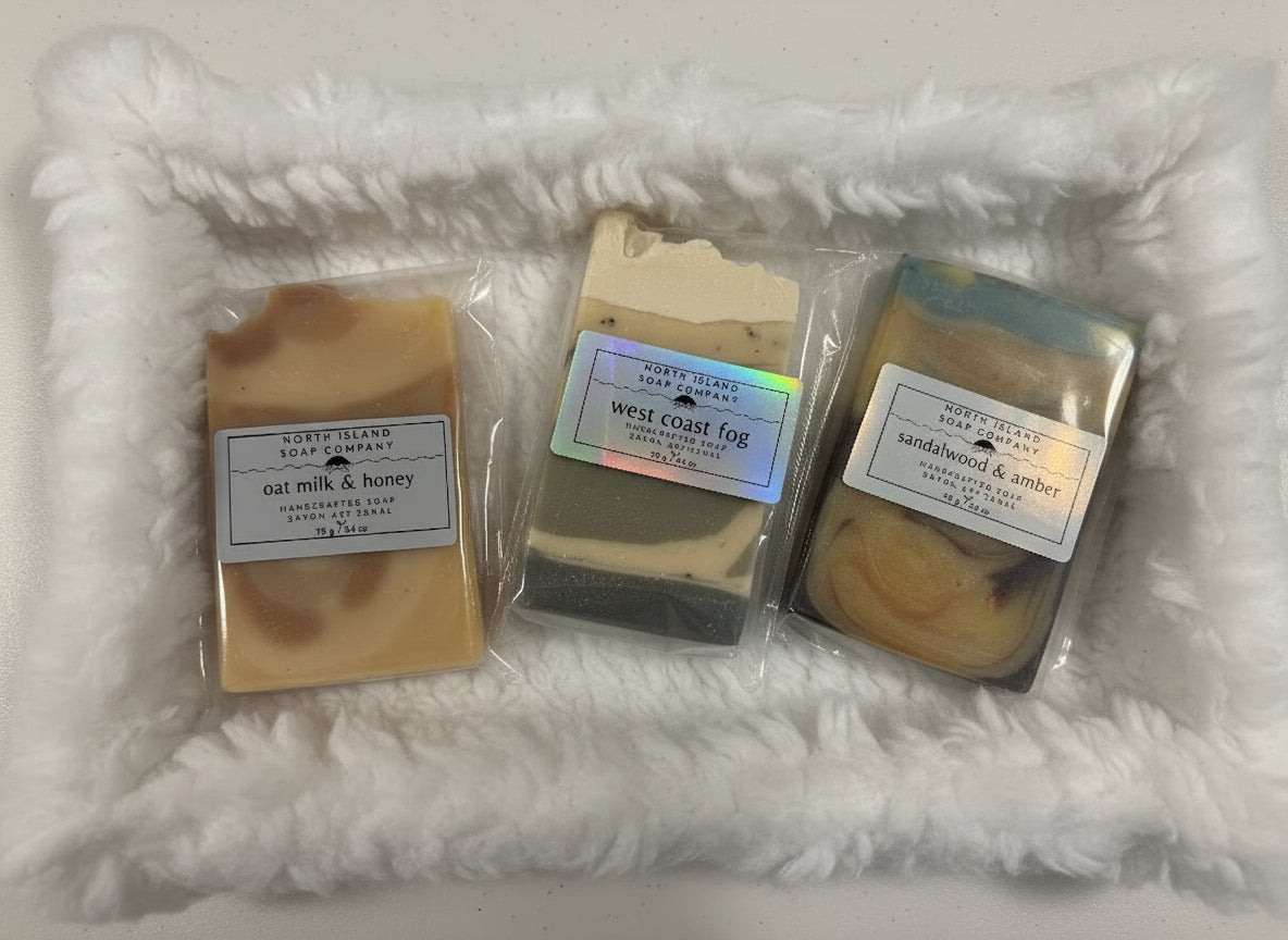 Sampler Pack - Oat Milk & Honey, West Coast Fog and Sandalwood & Amber