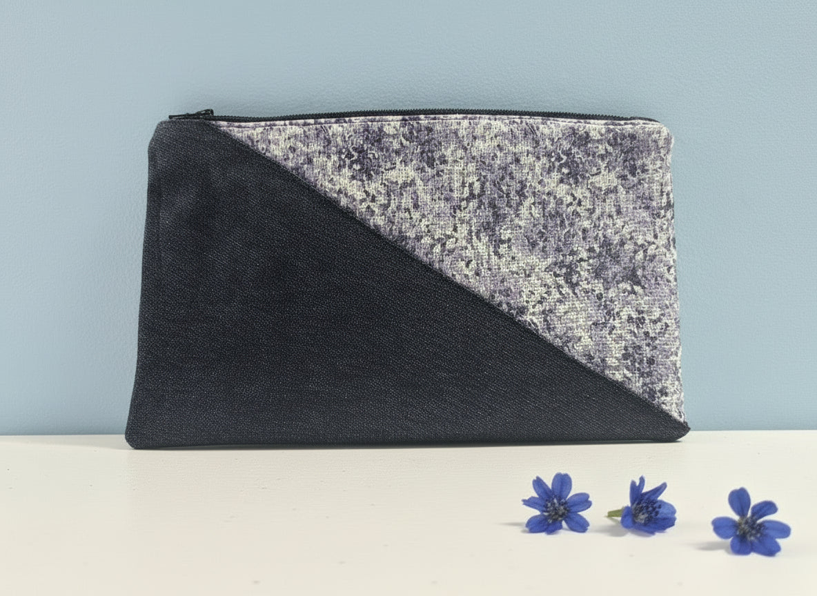 Denim and Blue Flower