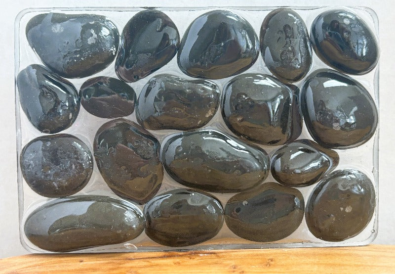 Black Pebble Soap Dish