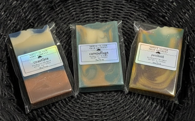 Sampler Pack - Coastline, Camouflage and Patchouli