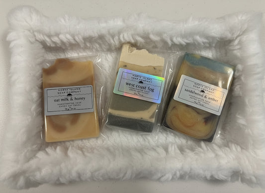 Sampler Pack - Oat Milk & Honey, West Coast Fog and Sandalwood & Amber